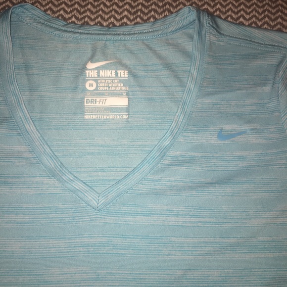 The Nike tee dri-fit blue top - Picture 1 of 4